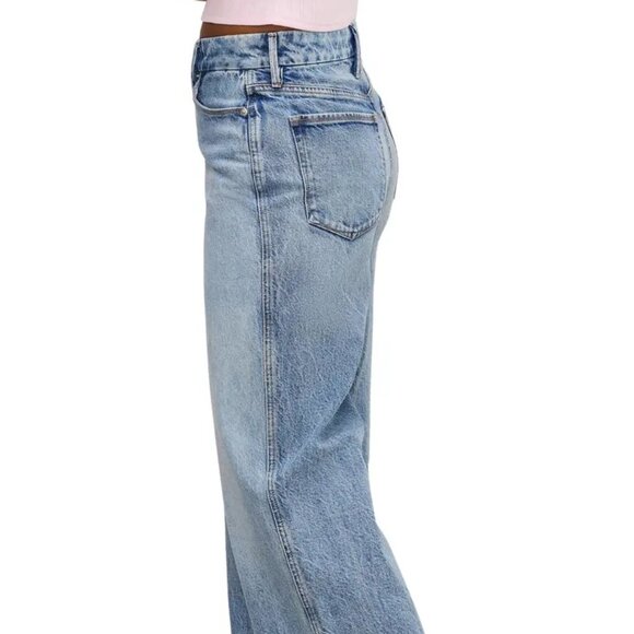Good American Good Skate Wide Leg Jeans in Indigo - Picture 3 of 8